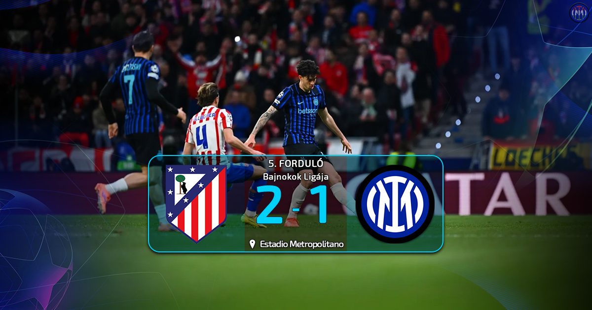 Az Atletico Madrid az utolsó pillanatokban szerezte meg a győztes gólt.